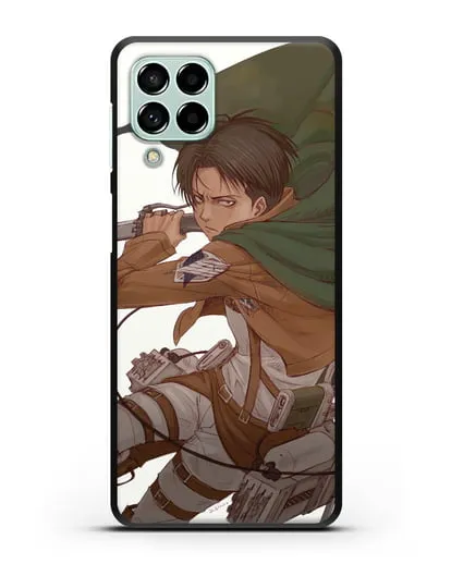 Чехол аниме Атака Титанов - Леви в бою силиконовый для Samsung Galaxy M53 [SM-M536]