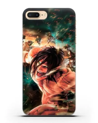 Чехол аниме Атака Титанов - Атакующий титан силиконовый для iPhone 7 Plus