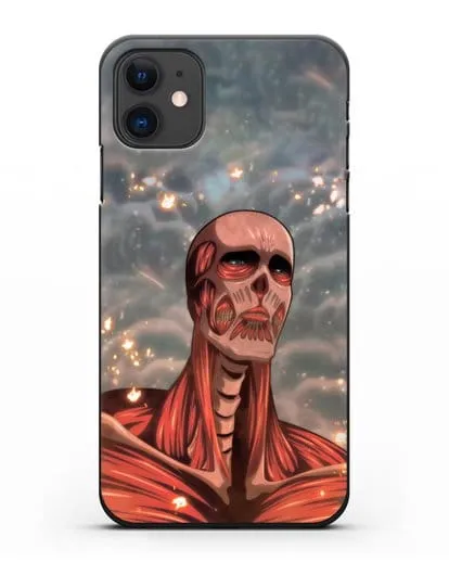 Чехол аниме Атака Титанов - Титан-Колосс силиконовый для iPhone 11
