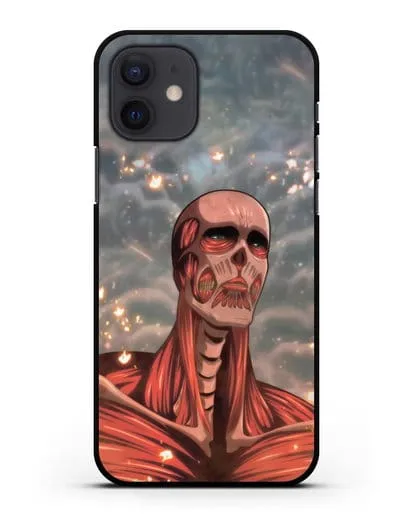 Чехол аниме Атака Титанов - Титан-Колосс силиконовый для iPhone 12