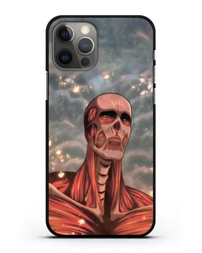 Чехол аниме Атака Титанов - Титан-Колосс силиконовый для iPhone 12 Pro