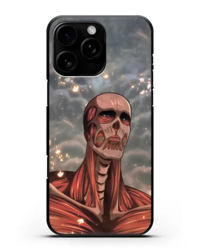 Чехол аниме Атака Титанов - Титан-Колосс силиконовый для iPhone 16 Pro Max