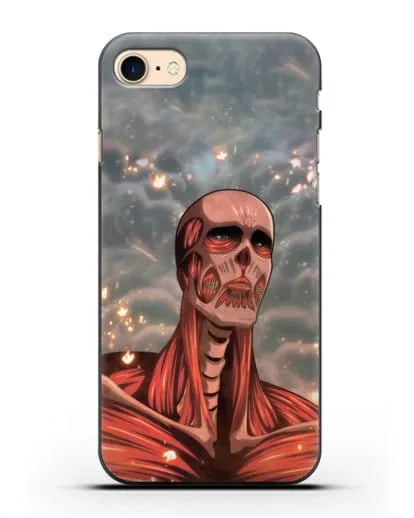 Чехол аниме Атака Титанов - Титан-Колосс силиконовый для iPhone 7