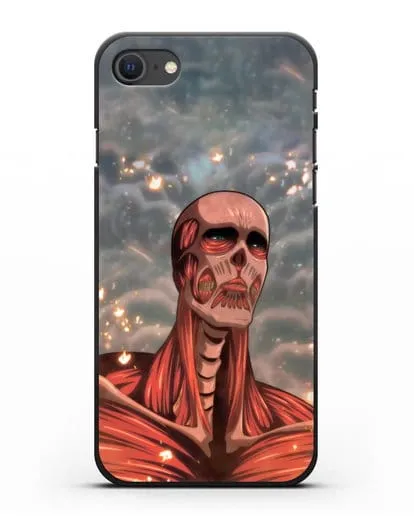 Чехол аниме Атака Титанов - Титан-Колосс силиконовый для iPhone SE 2020