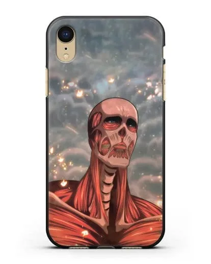 Чехол аниме Атака Титанов - Титан-Колосс силиконовый для iPhone XR