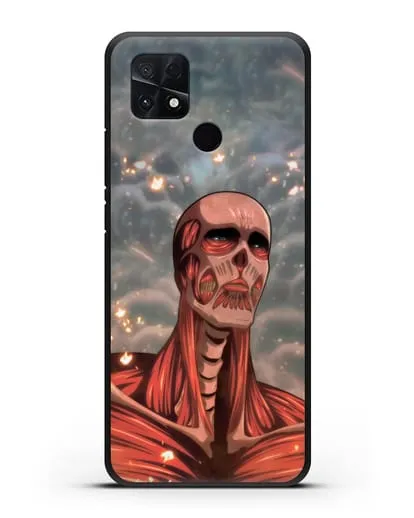 Чехол аниме Атака Титанов - Титан-Колосс силиконовый для Xiaomi Poco C40