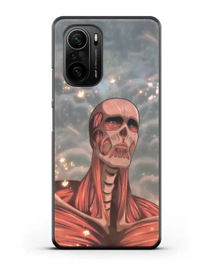 Чехол аниме Атака Титанов - Титан-Колосс силиконовый для Xiaomi Poco F3