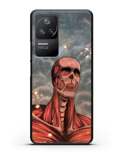 Чехол аниме Атака Титанов - Титан-Колосс силиконовый для Xiaomi Poco F4