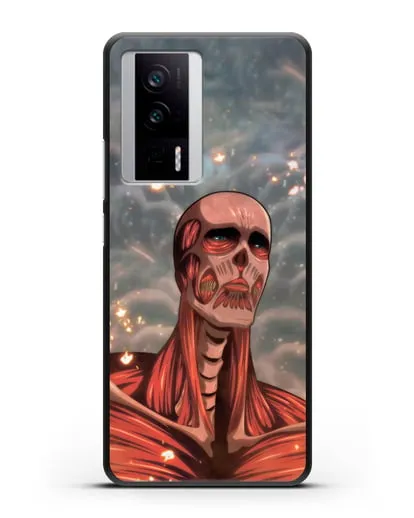 Чехол аниме Атака Титанов - Титан-Колосс силиконовый для Xiaomi Poco F5 Pro
