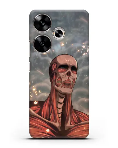 Чехол аниме Атака Титанов - Титан-Колосс силиконовый для Xiaomi Poco F6