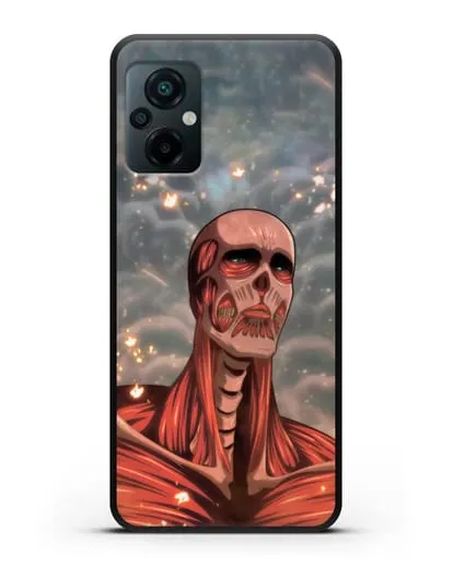 Чехол аниме Атака Титанов - Титан-Колосс силиконовый для Xiaomi Poco M5