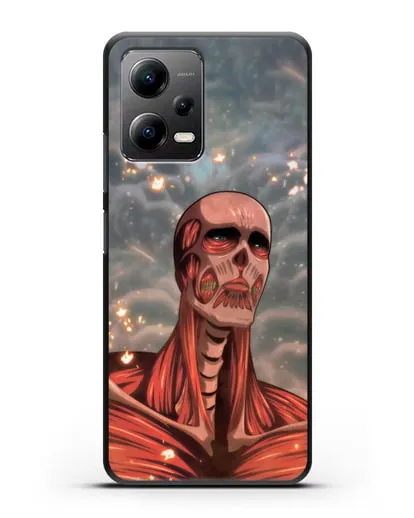 Чехол аниме Атака Титанов - Титан-Колосс силиконовый для Xiaomi Poco X5