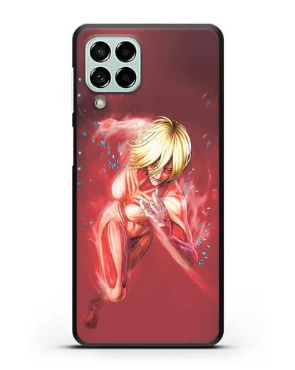 Чехол аниме Атака Титанов - Женская особь силиконовый для Samsung Galaxy M53 [SM-M536]