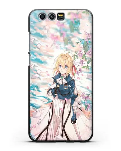 Чехол аниме Вайолет Эвергарден - Вайолет и сакура силиконовый для Honor 9