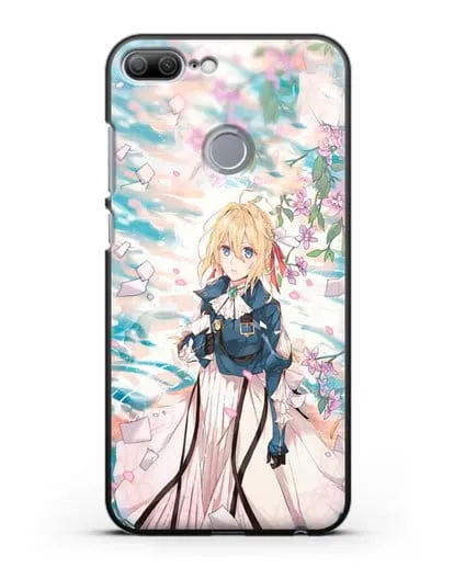 Чехол аниме Вайолет Эвергарден - Вайолет и сакура силиконовый для Honor 9 Lite