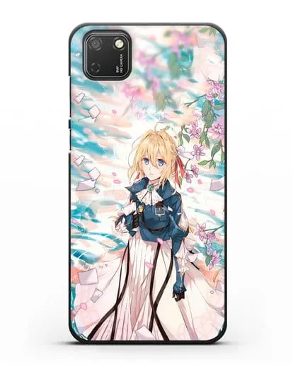 Чехол аниме Вайолет Эвергарден - Вайолет и сакура силиконовый для Honor 9S