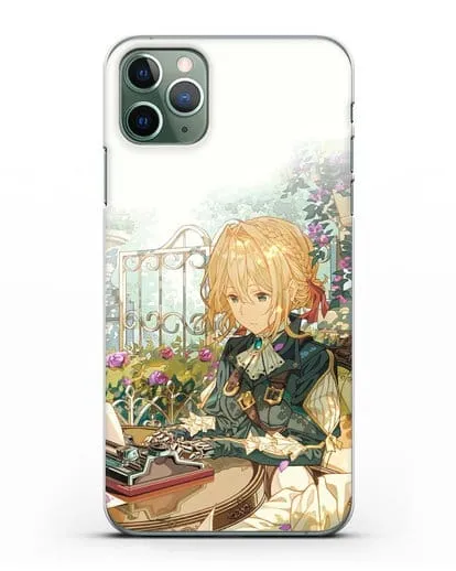 Чехол аниме Вайолет Эвергарден - Вайолет - самопишущая кукла силиконовый для iPhone 11 Pro