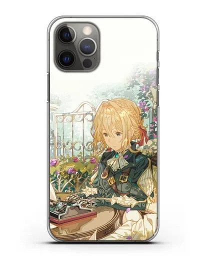 Чехол аниме Вайолет Эвергарден - Вайолет - самопишущая кукла силиконовый для iPhone 12 Pro