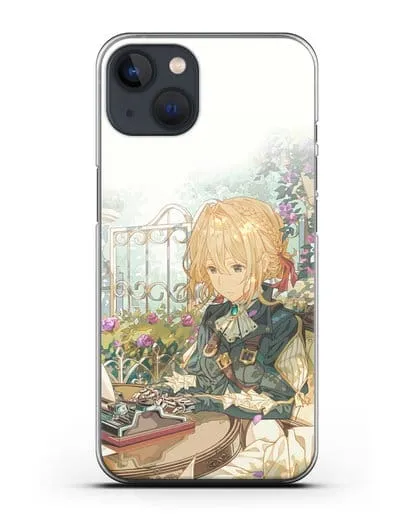 Чехол аниме Вайолет Эвергарден - Вайолет - самопишущая кукла силиконовый для iPhone 13