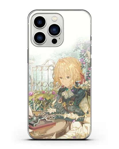 Чехол аниме Вайолет Эвергарден - Вайолет - самопишущая кукла силиконовый для iPhone 13 Pro