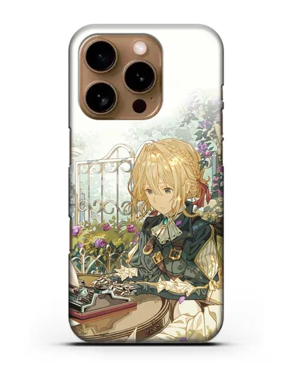 Чехол аниме Вайолет Эвергарден - Вайолет - самопишущая кукла силиконовый для iPhone 16 Pro