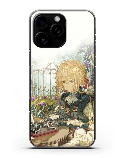 Чехол аниме Вайолет Эвергарден - Вайолет - самопишущая кукла силиконовый для iPhone 16 Pro Max