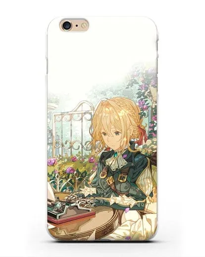 Чехол аниме Вайолет Эвергарден - Вайолет - самопишущая кукла силиконовый для iPhone 6s Plus