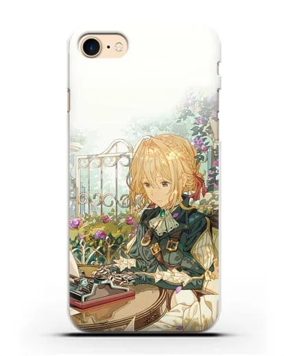 Чехол аниме Вайолет Эвергарден - Вайолет - самопишущая кукла силиконовый для iPhone 7