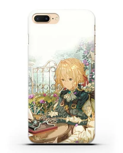 Чехол аниме Вайолет Эвергарден - Вайолет - самопишущая кукла силиконовый для iPhone 8 Plus