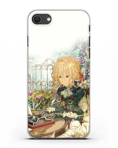 Чехол аниме Вайолет Эвергарден - Вайолет - самопишущая кукла силиконовый для iPhone SE 2020