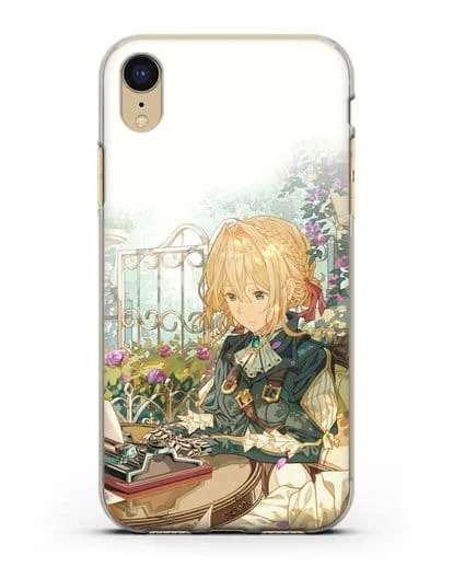 Чехол аниме Вайолет Эвергарден - Вайолет - самопишущая кукла силиконовый для iPhone XR