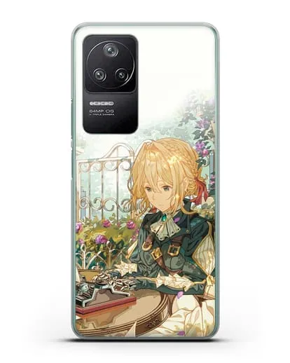 Чехол аниме Вайолет Эвергарден - Вайолет - самопишущая кукла силиконовый для Xiaomi Poco F4