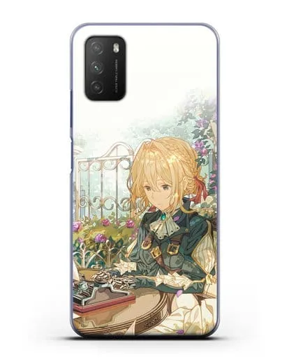 Чехол аниме Вайолет Эвергарден - Вайолет - самопишущая кукла силиконовый для Xiaomi Poco M3