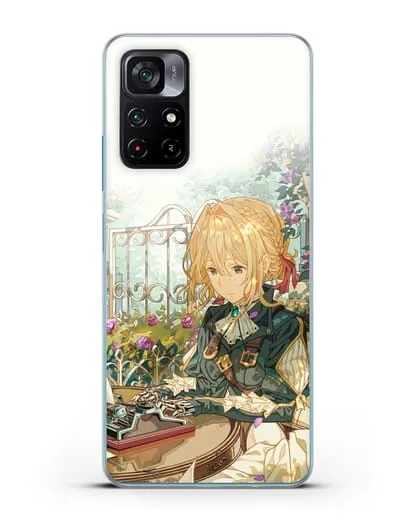 Чехол аниме Вайолет Эвергарден - Вайолет - самопишущая кукла силиконовый для Xiaomi Poco M4 Pro 5G