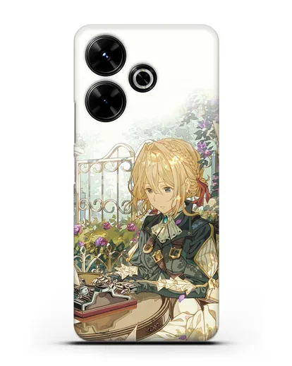 Чехол аниме Вайолет Эвергарден - Вайолет - самопишущая кукла силиконовый для Xiaomi Poco M6