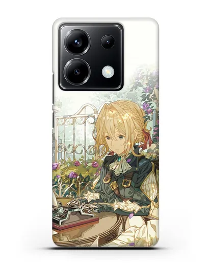 Чехол аниме Вайолет Эвергарден - Вайолет - самопишущая кукла силиконовый для Xiaomi Poco X6