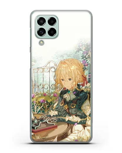 Чехол аниме Вайолет Эвергарден - Вайолет - самопишущая кукла силиконовый для Samsung Galaxy M53 [SM-M536]