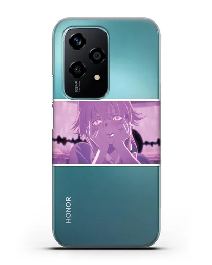 Чехол аниме Дневник Будущего - Влюблённая Юно силиконовый для Honor 200 Lite
