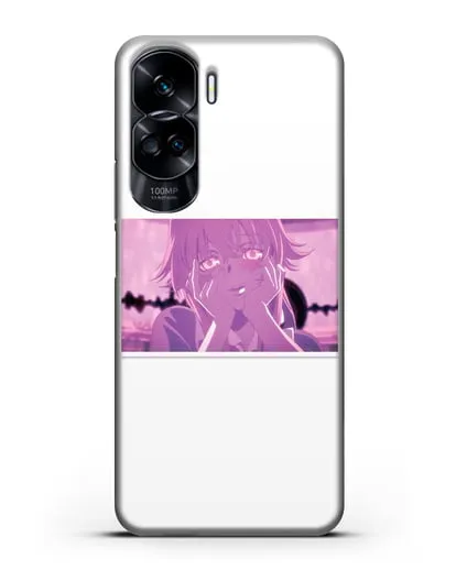 Чехол аниме Дневник Будущего - Влюблённая Юно силиконовый для Honor 90 Lite