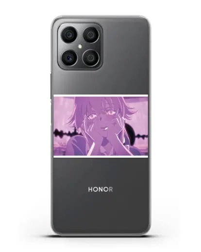 Чехол аниме Дневник Будущего - Влюблённая Юно силиконовый для Honor X8