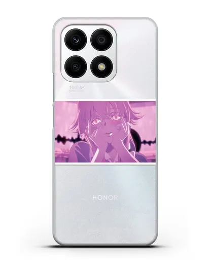 Чехол аниме Дневник Будущего - Влюблённая Юно силиконовый для Honor X8a