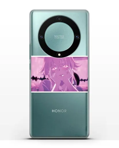 Чехол аниме Дневник Будущего - Влюблённая Юно силиконовый для Honor X9a