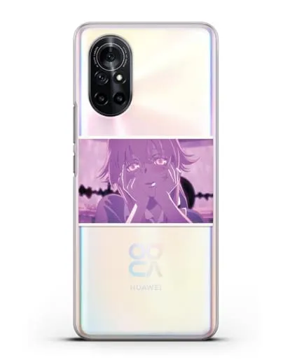 Чехол аниме Дневник Будущего - Влюблённая Юно силиконовый для Huawei Nova 8