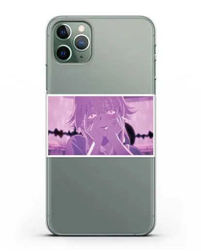 Чехол аниме Дневник Будущего - Влюблённая Юно силиконовый для iPhone 11 Pro Max