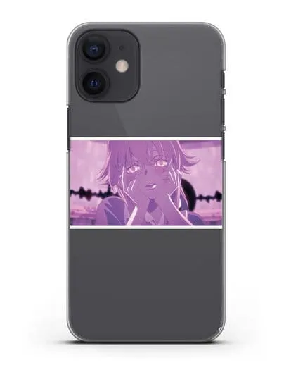 Чехол аниме Дневник Будущего - Влюблённая Юно силиконовый для iPhone 12 mini