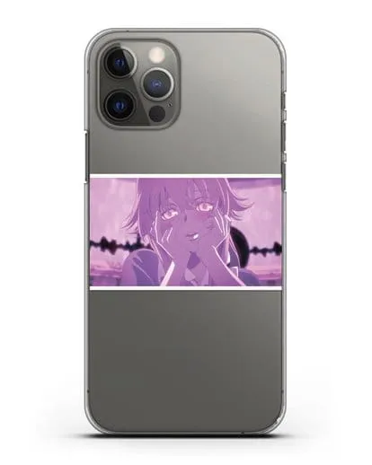 Чехол аниме Дневник Будущего - Влюблённая Юно силиконовый для iPhone 12 Pro