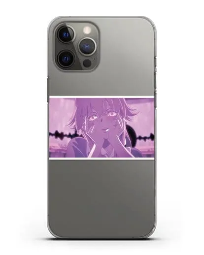 Чехол аниме Дневник Будущего - Влюблённая Юно силиконовый для iPhone 12 Pro Max
