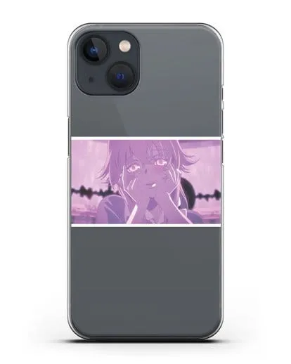 Чехол аниме Дневник Будущего - Влюблённая Юно силиконовый для iPhone 13 Mini