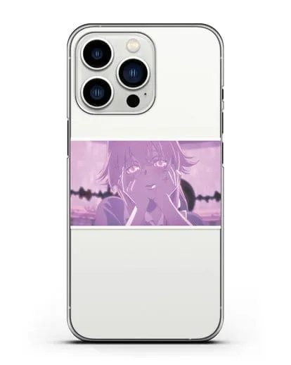 Чехол аниме Дневник Будущего - Влюблённая Юно силиконовый для iPhone 13 Pro