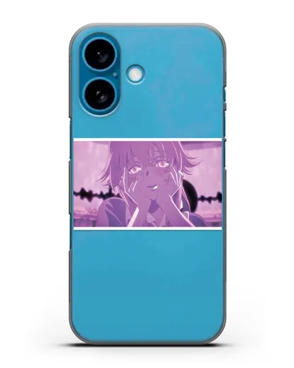 Чехол аниме Дневник Будущего - Влюблённая Юно силиконовый для iPhone 16